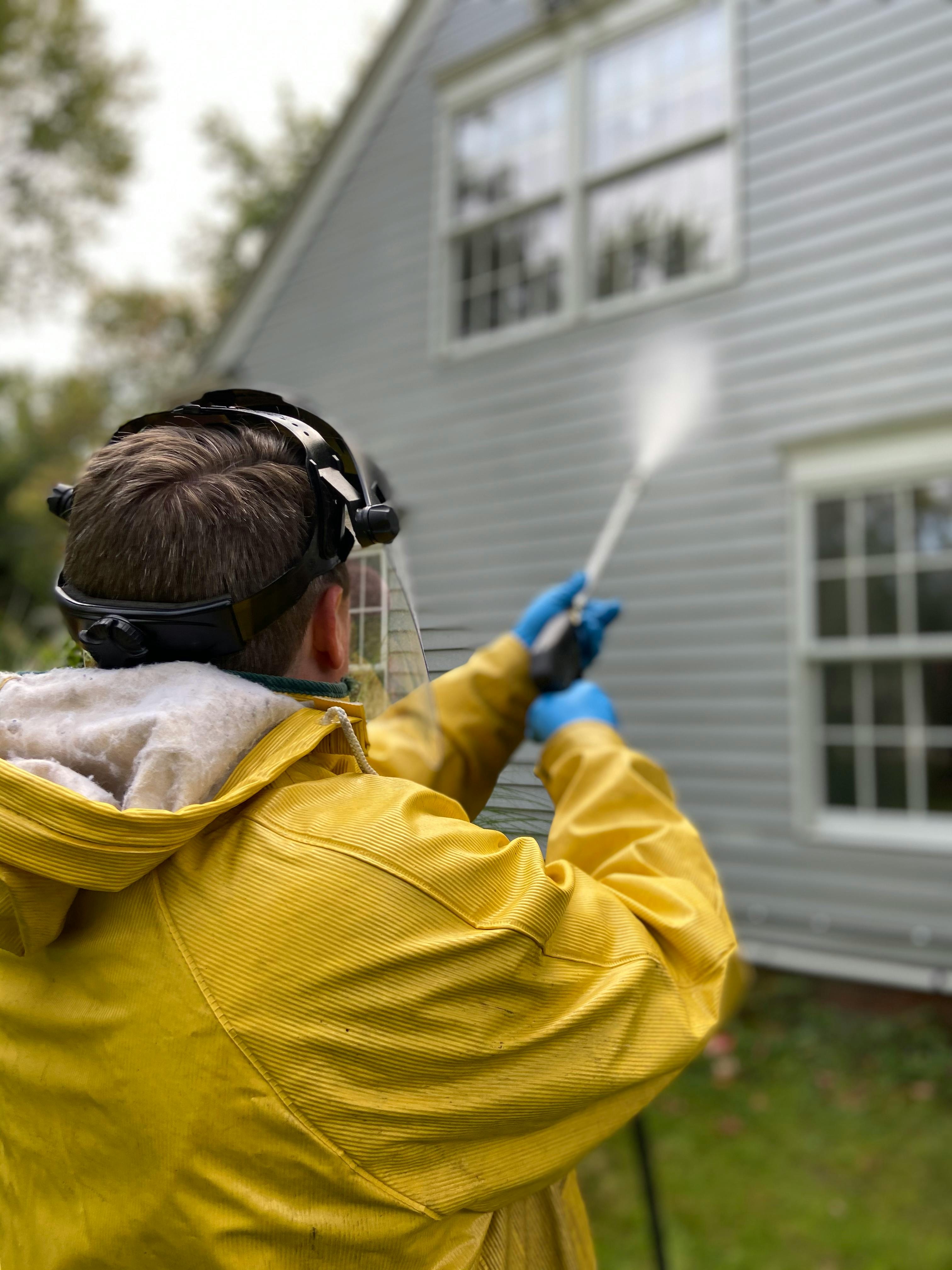 pressure wash your home