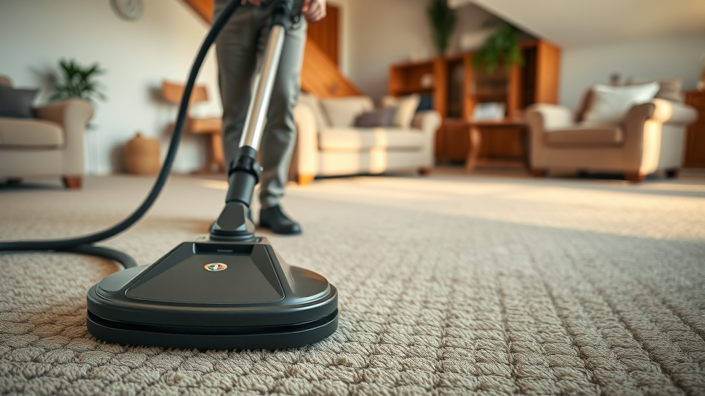 Cleaning an area rug